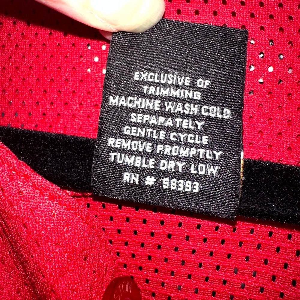Easton Youth XL (YXL) Red Mesh Baseball Jersey Button Up Team Collection NWT - Picture 7 of 10
